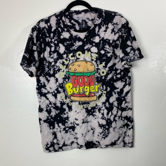 Nickelodeon GraphicT-Shirt Welcome to Good Burger  Tie Dye Short Sleeve sz Large - Picture 1 of 12